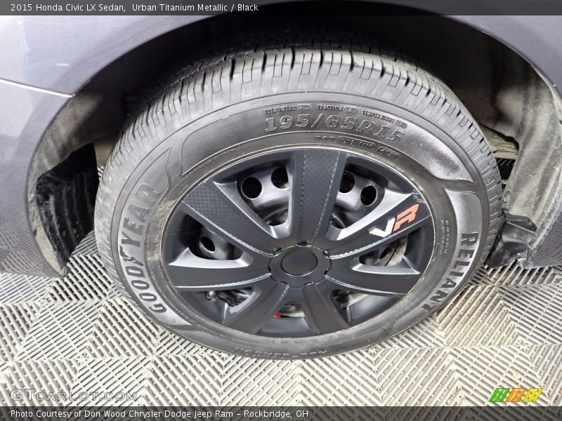 Urban Titanium Metallic / Black 2015 Honda Civic LX Sedan