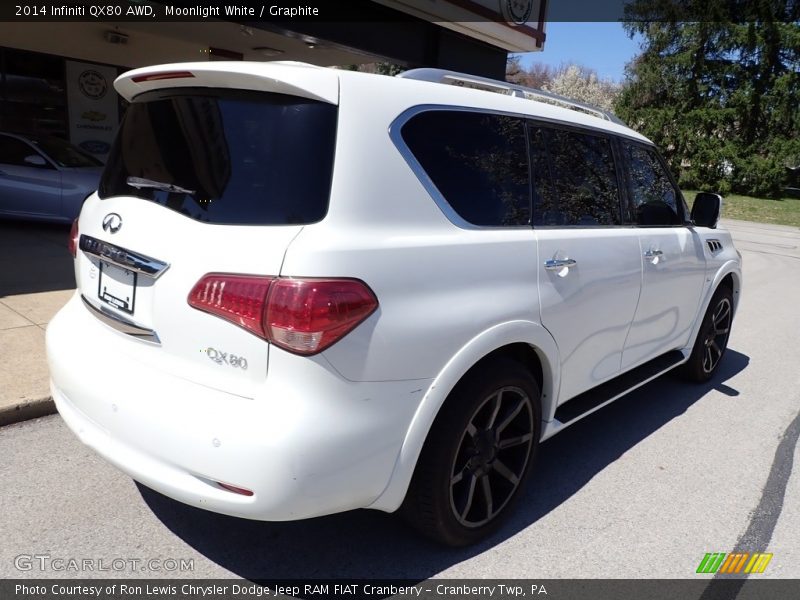 Moonlight White / Graphite 2014 Infiniti QX80 AWD