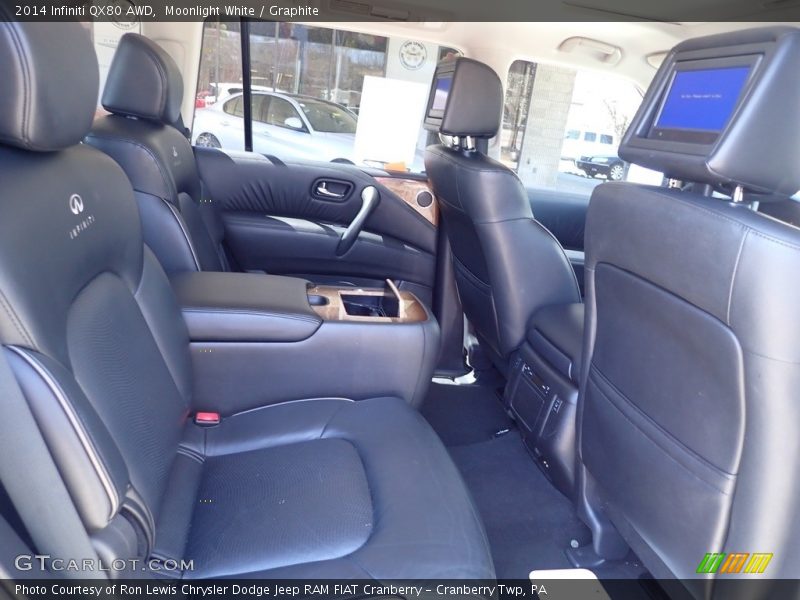 Moonlight White / Graphite 2014 Infiniti QX80 AWD