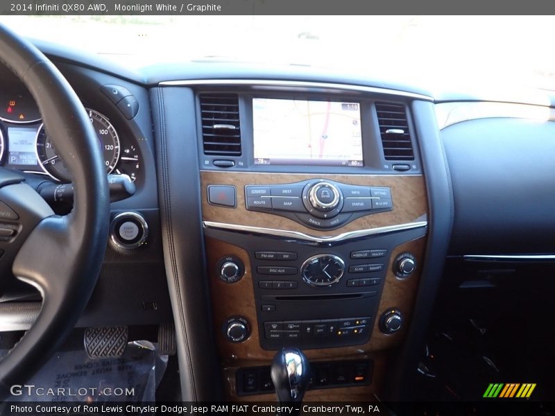 Moonlight White / Graphite 2014 Infiniti QX80 AWD