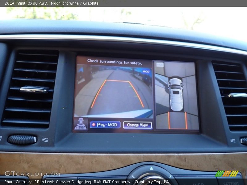 Moonlight White / Graphite 2014 Infiniti QX80 AWD