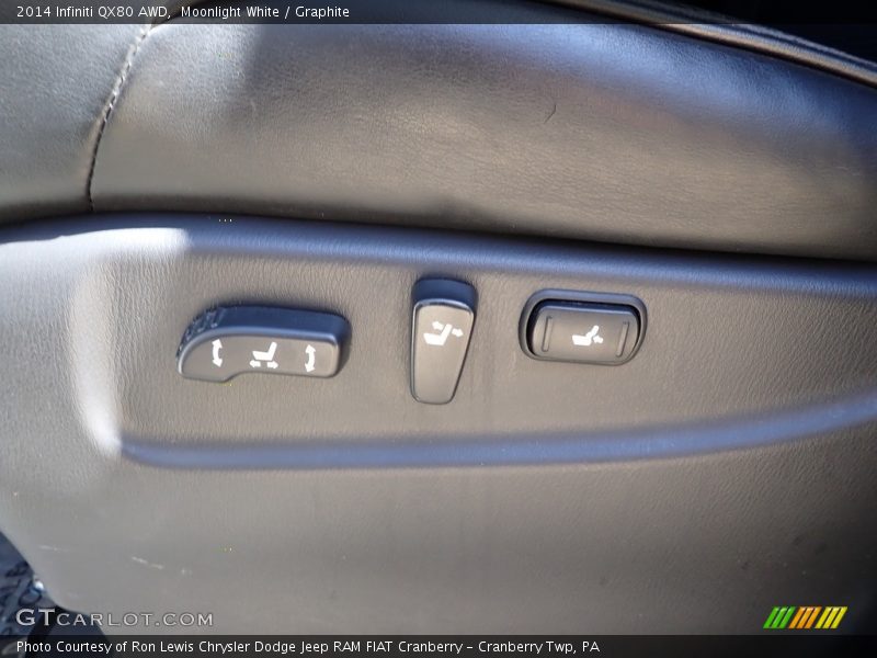 Moonlight White / Graphite 2014 Infiniti QX80 AWD