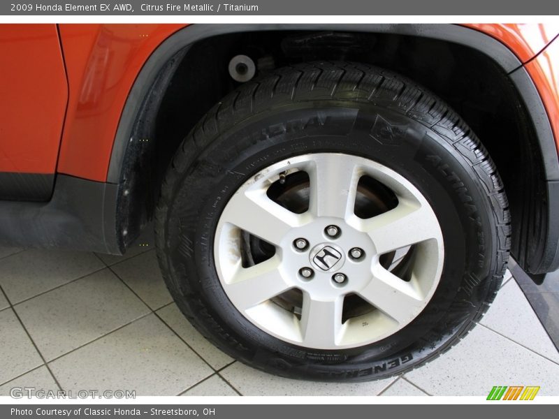 Citrus Fire Metallic / Titanium 2009 Honda Element EX AWD