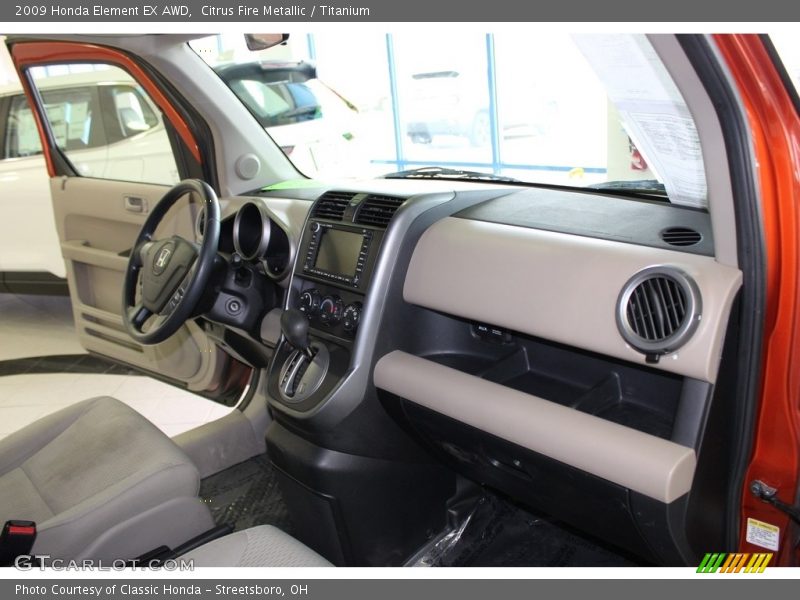 Citrus Fire Metallic / Titanium 2009 Honda Element EX AWD