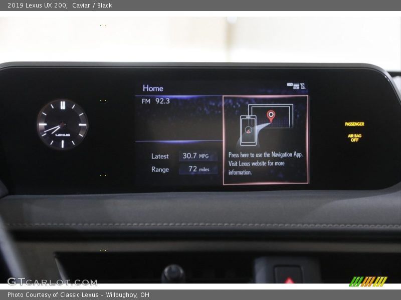 Caviar / Black 2019 Lexus UX 200