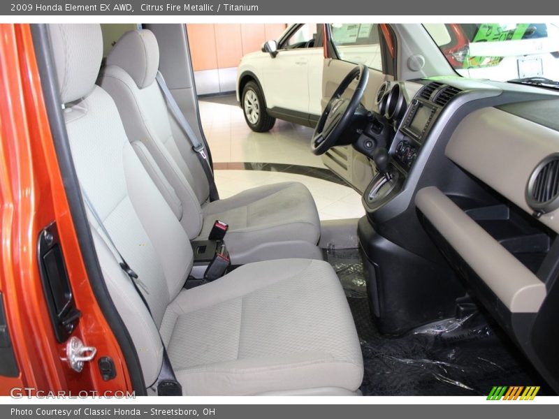 Citrus Fire Metallic / Titanium 2009 Honda Element EX AWD
