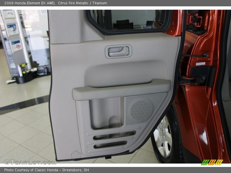 Citrus Fire Metallic / Titanium 2009 Honda Element EX AWD