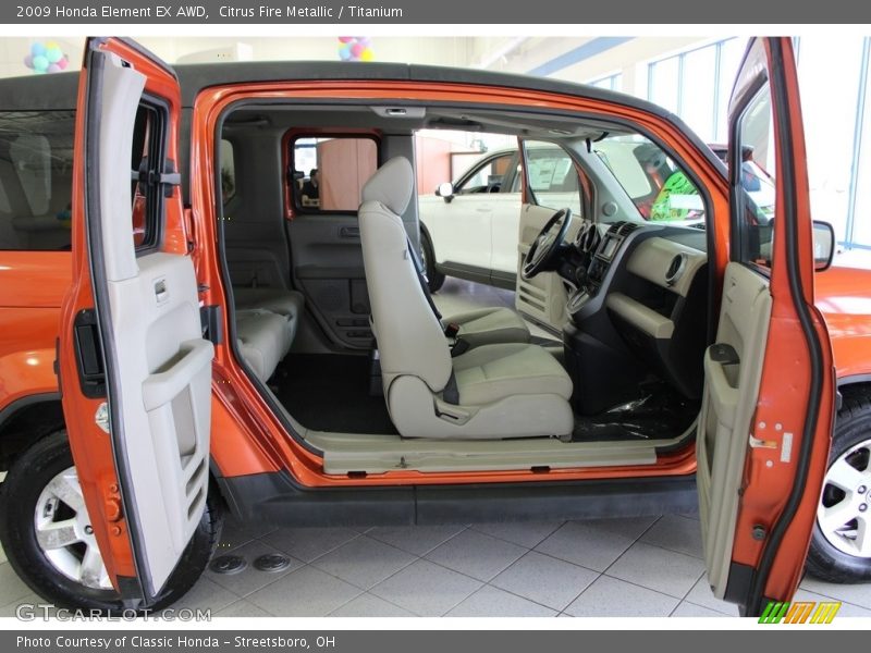 Citrus Fire Metallic / Titanium 2009 Honda Element EX AWD