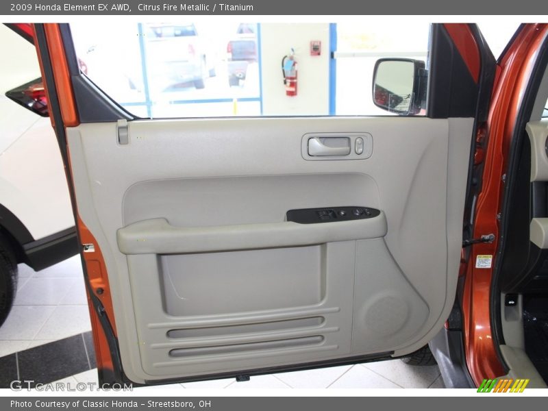 Citrus Fire Metallic / Titanium 2009 Honda Element EX AWD