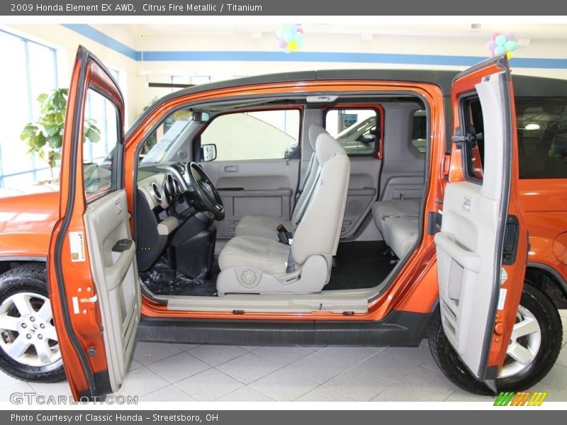 Citrus Fire Metallic / Titanium 2009 Honda Element EX AWD