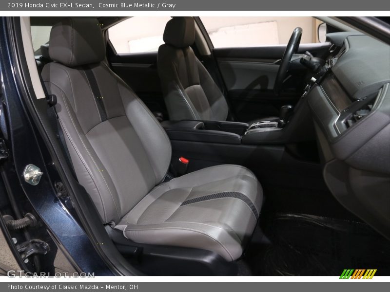  2019 Civic EX-L Sedan Gray Interior