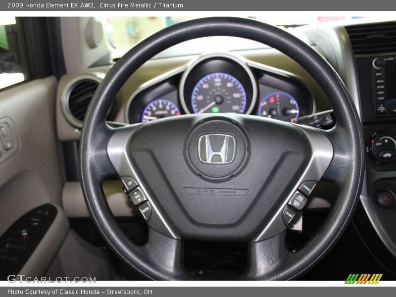 Citrus Fire Metallic / Titanium 2009 Honda Element EX AWD