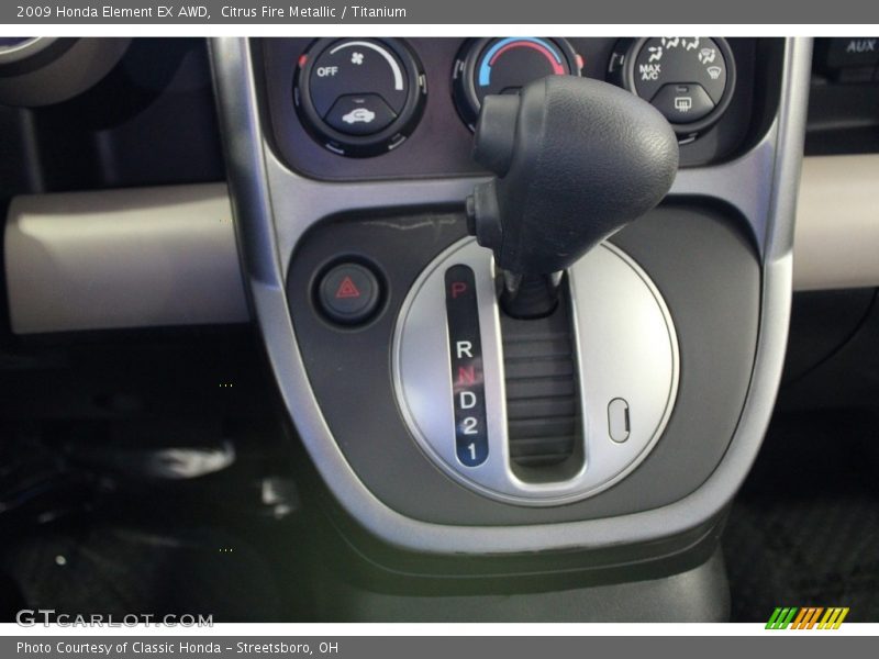 Citrus Fire Metallic / Titanium 2009 Honda Element EX AWD