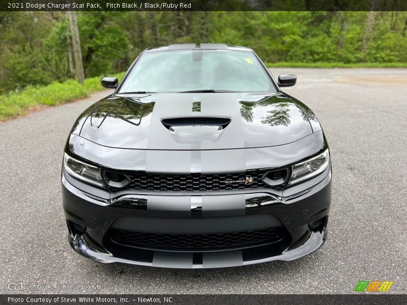 Pitch Black / Black/Ruby Red 2021 Dodge Charger Scat Pack