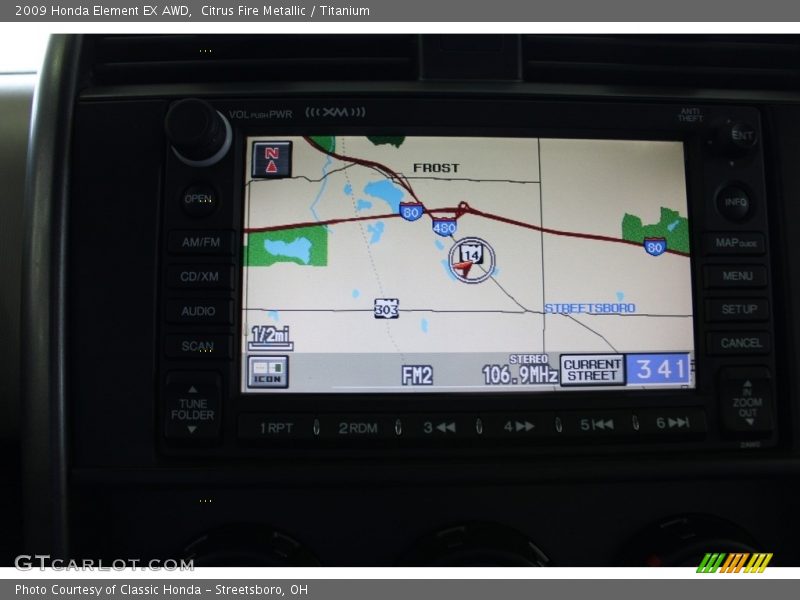 Citrus Fire Metallic / Titanium 2009 Honda Element EX AWD