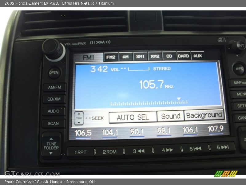 Citrus Fire Metallic / Titanium 2009 Honda Element EX AWD