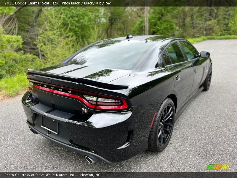 Pitch Black / Black/Ruby Red 2021 Dodge Charger Scat Pack