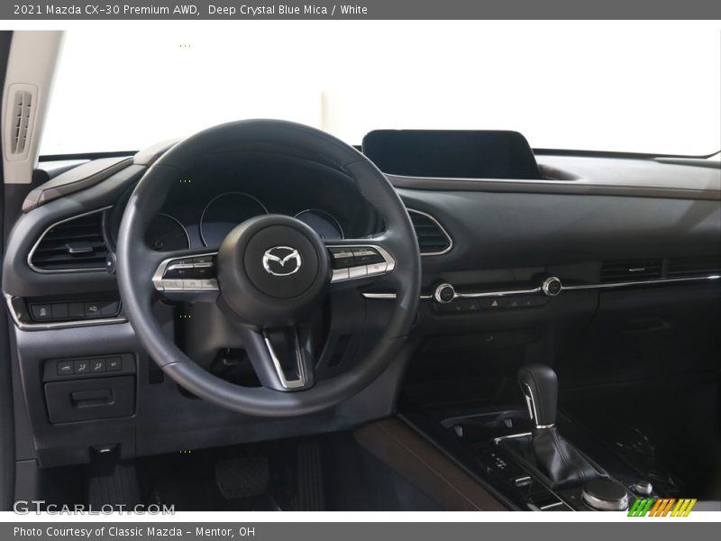 Deep Crystal Blue Mica / White 2021 Mazda CX-30 Premium AWD