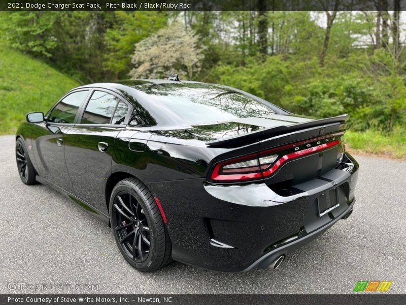 Pitch Black / Black/Ruby Red 2021 Dodge Charger Scat Pack