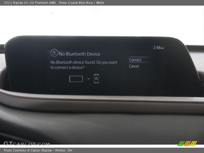 Deep Crystal Blue Mica / White 2021 Mazda CX-30 Premium AWD