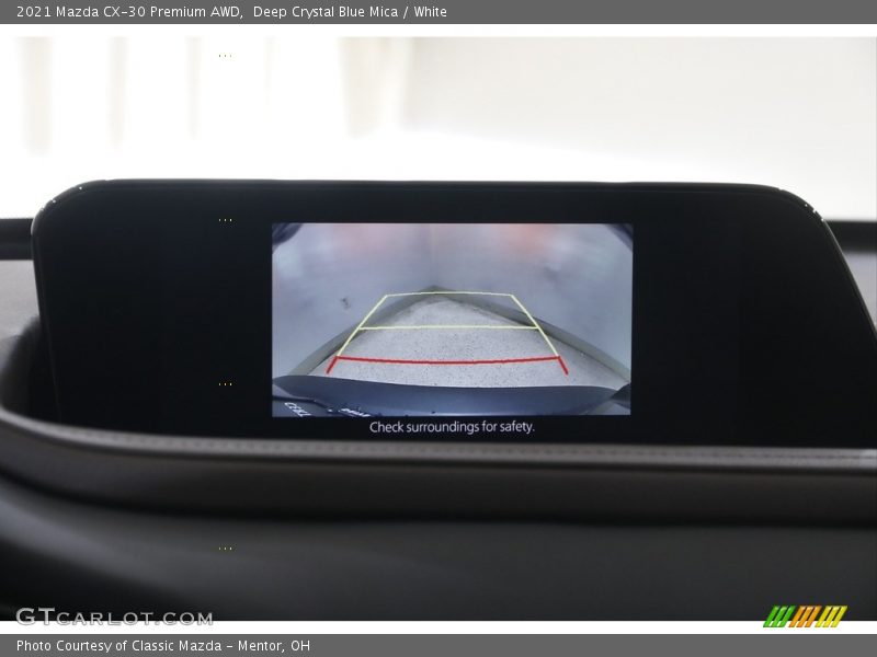Deep Crystal Blue Mica / White 2021 Mazda CX-30 Premium AWD