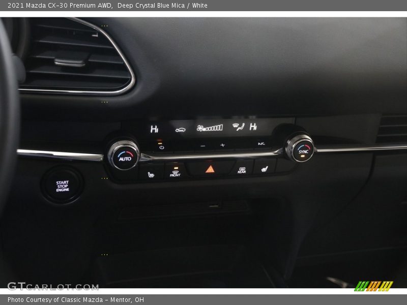 Deep Crystal Blue Mica / White 2021 Mazda CX-30 Premium AWD
