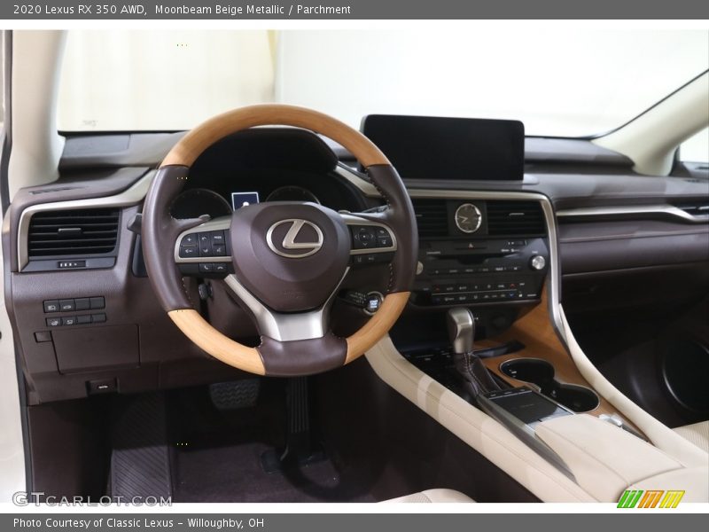 Dashboard of 2020 RX 350 AWD