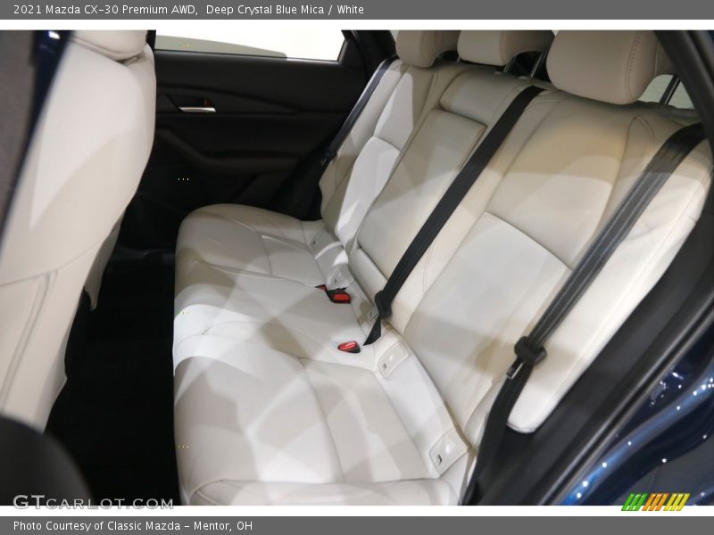 Deep Crystal Blue Mica / White 2021 Mazda CX-30 Premium AWD