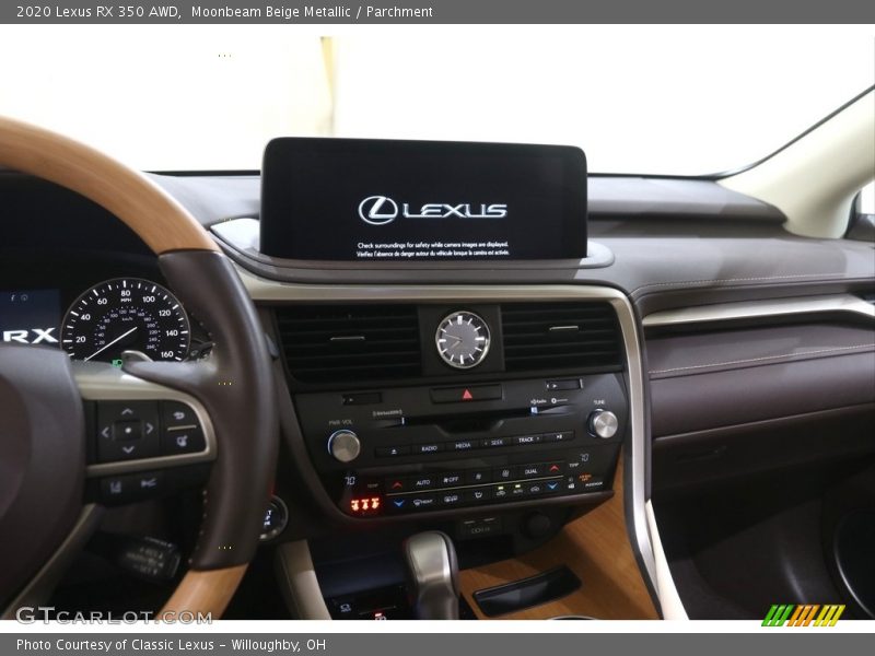 Controls of 2020 RX 350 AWD
