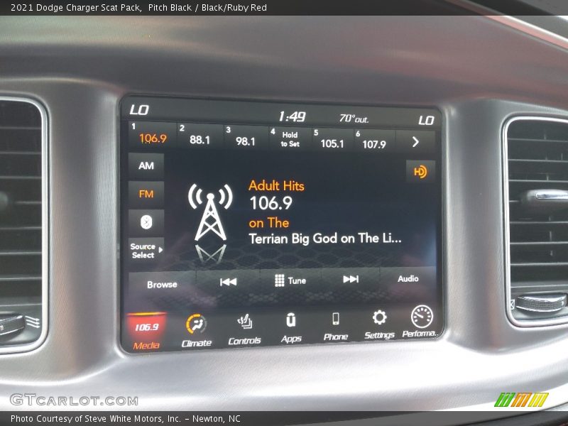 Controls of 2021 Charger Scat Pack