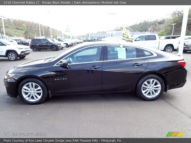 Mosaic Black Metallic / Dark Atmosphere/­Medium Ash Gray 2018 Chevrolet Malibu LT