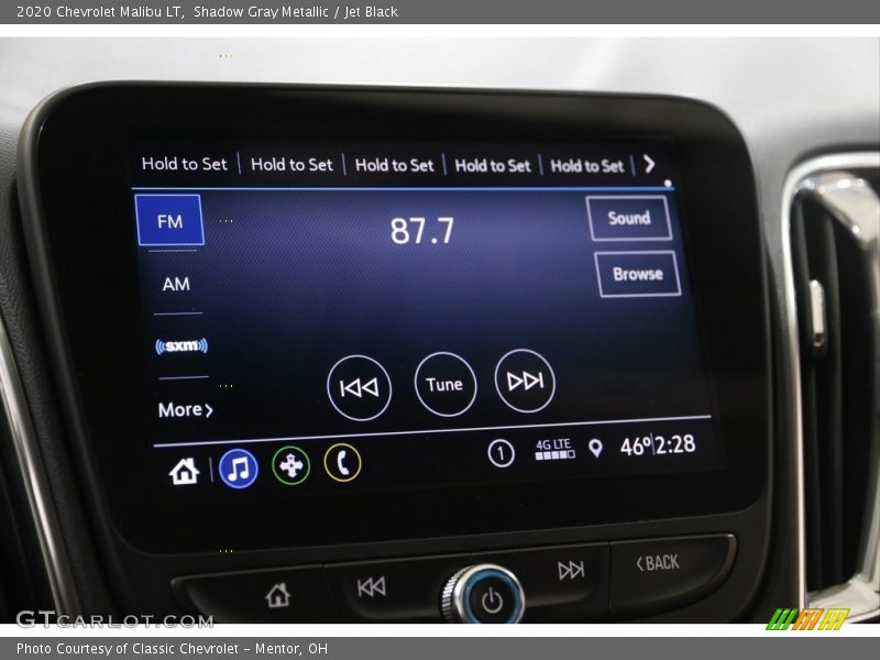 Shadow Gray Metallic / Jet Black 2020 Chevrolet Malibu LT