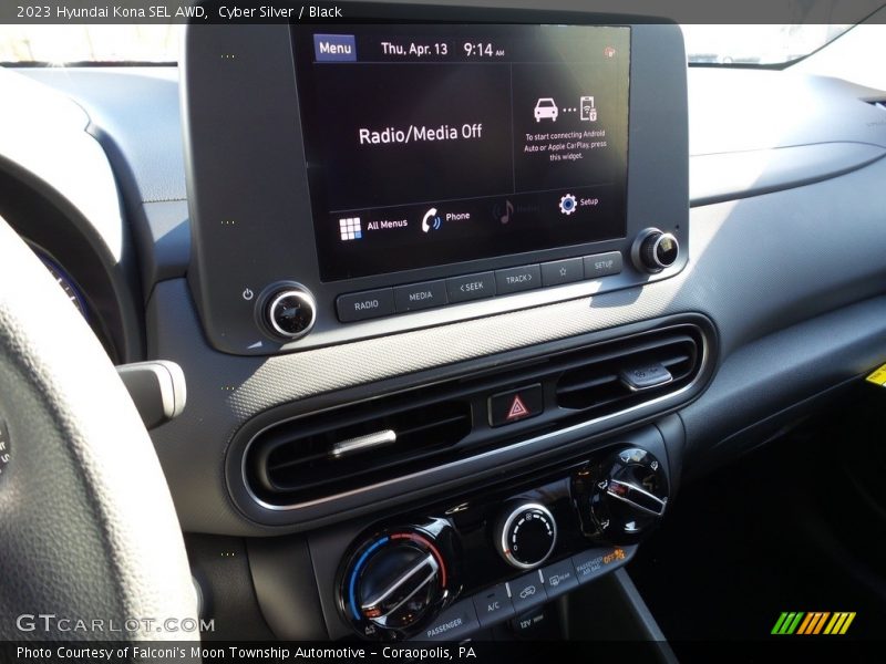 Cyber Silver / Black 2023 Hyundai Kona SEL AWD