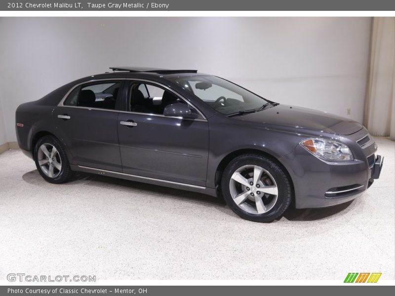 Taupe Gray Metallic / Ebony 2012 Chevrolet Malibu LT