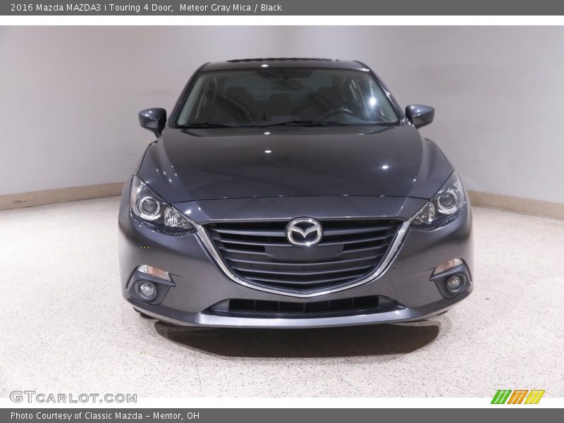 Meteor Gray Mica / Black 2016 Mazda MAZDA3 i Touring 4 Door