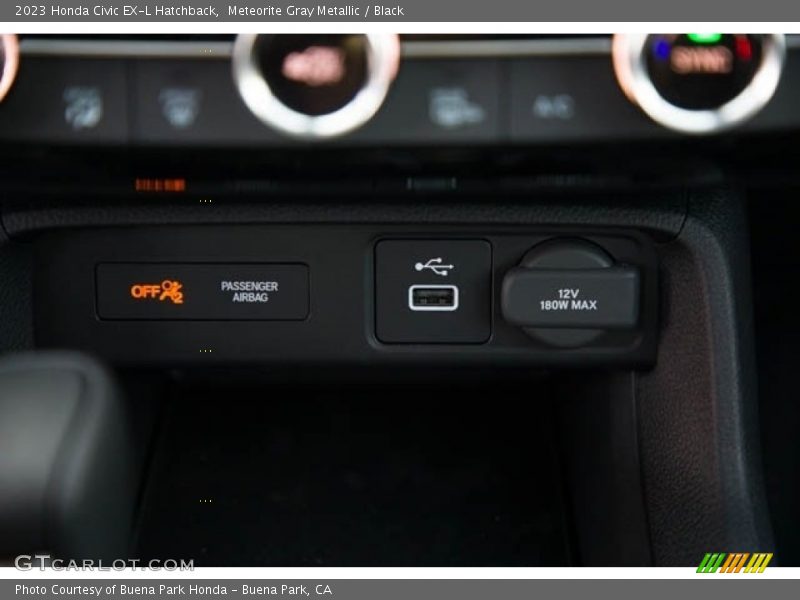 Meteorite Gray Metallic / Black 2023 Honda Civic EX-L Hatchback