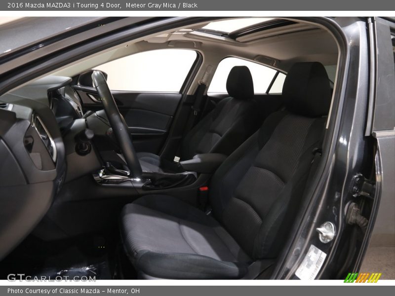 Meteor Gray Mica / Black 2016 Mazda MAZDA3 i Touring 4 Door