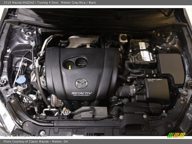 Meteor Gray Mica / Black 2016 Mazda MAZDA3 i Touring 4 Door