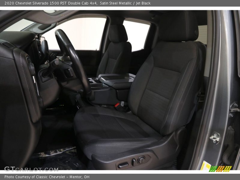 Satin Steel Metallic / Jet Black 2020 Chevrolet Silverado 1500 RST Double Cab 4x4