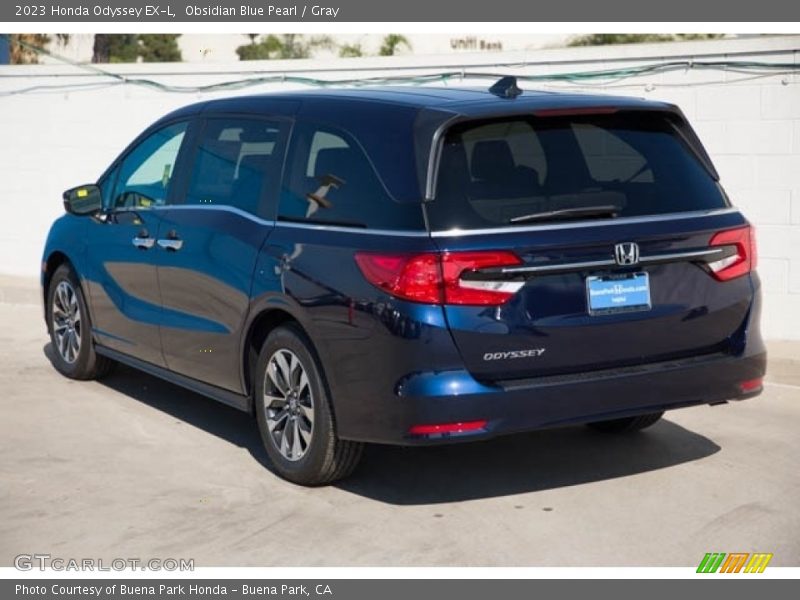Obsidian Blue Pearl / Gray 2023 Honda Odyssey EX-L
