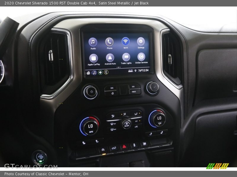Satin Steel Metallic / Jet Black 2020 Chevrolet Silverado 1500 RST Double Cab 4x4
