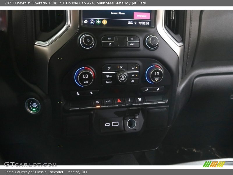 Satin Steel Metallic / Jet Black 2020 Chevrolet Silverado 1500 RST Double Cab 4x4
