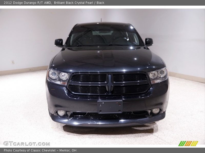Brilliant Black Crystal Pearl / Black 2012 Dodge Durango R/T AWD