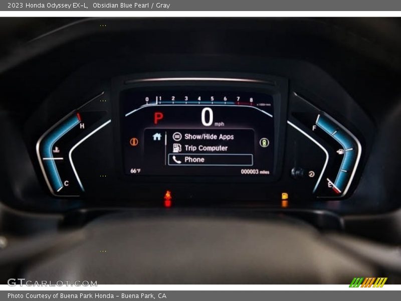 Obsidian Blue Pearl / Gray 2023 Honda Odyssey EX-L