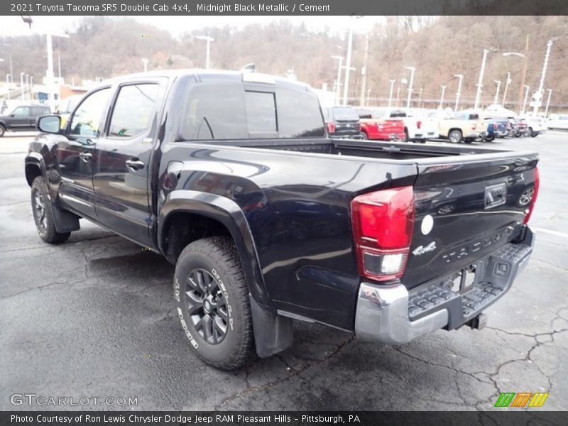 Midnight Black Metallic / Cement 2021 Toyota Tacoma SR5 Double Cab 4x4