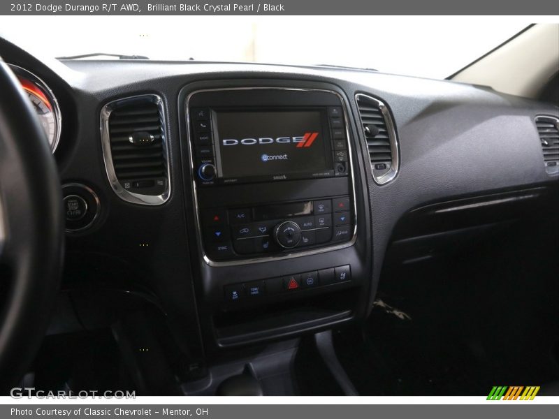 Brilliant Black Crystal Pearl / Black 2012 Dodge Durango R/T AWD