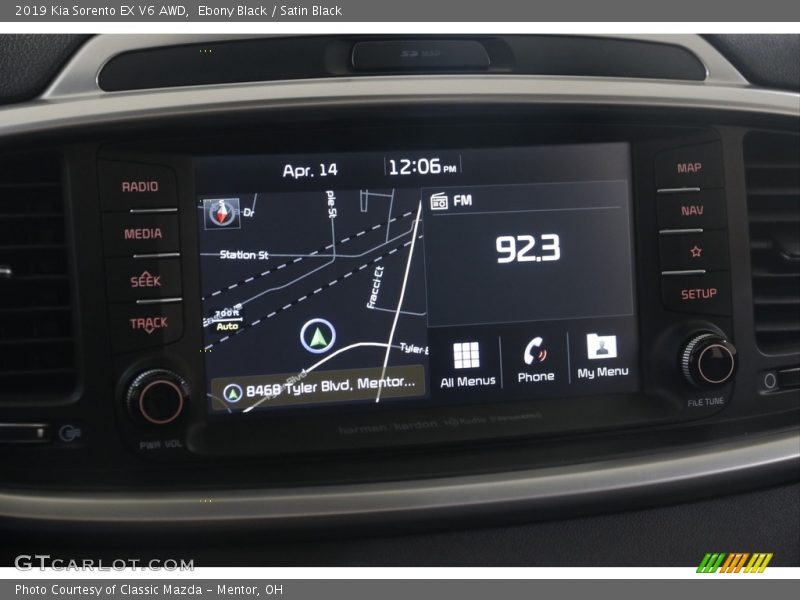 Navigation of 2019 Sorento EX V6 AWD