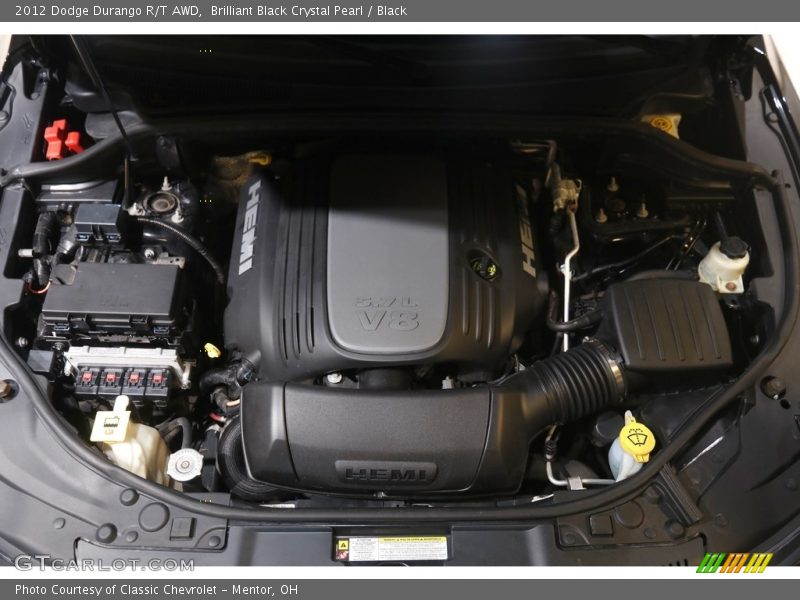 Brilliant Black Crystal Pearl / Black 2012 Dodge Durango R/T AWD