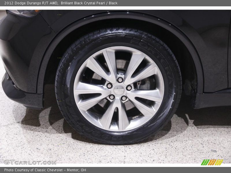 Brilliant Black Crystal Pearl / Black 2012 Dodge Durango R/T AWD