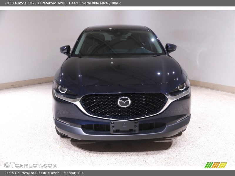 Deep Crystal Blue Mica / Black 2020 Mazda CX-30 Preferred AWD